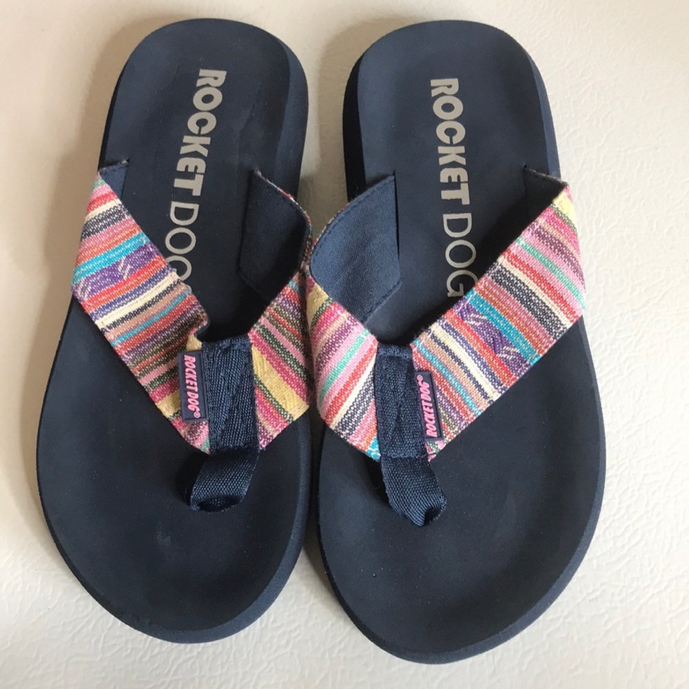 COPY - Rocket Dog Flip Flops. 10 Inches Long And 4 Inches Wide.